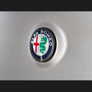 Alfa Romeo Stelvio Rear Emblem Frame Trim - Carbon Fiber